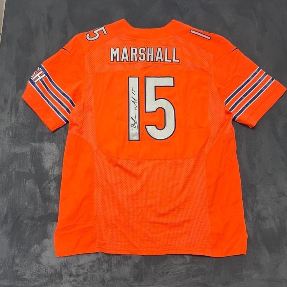 Brandon Marshall Denver Broncos Jersey Mens 52 Orange NFL SIGNED AUTOGRAPH